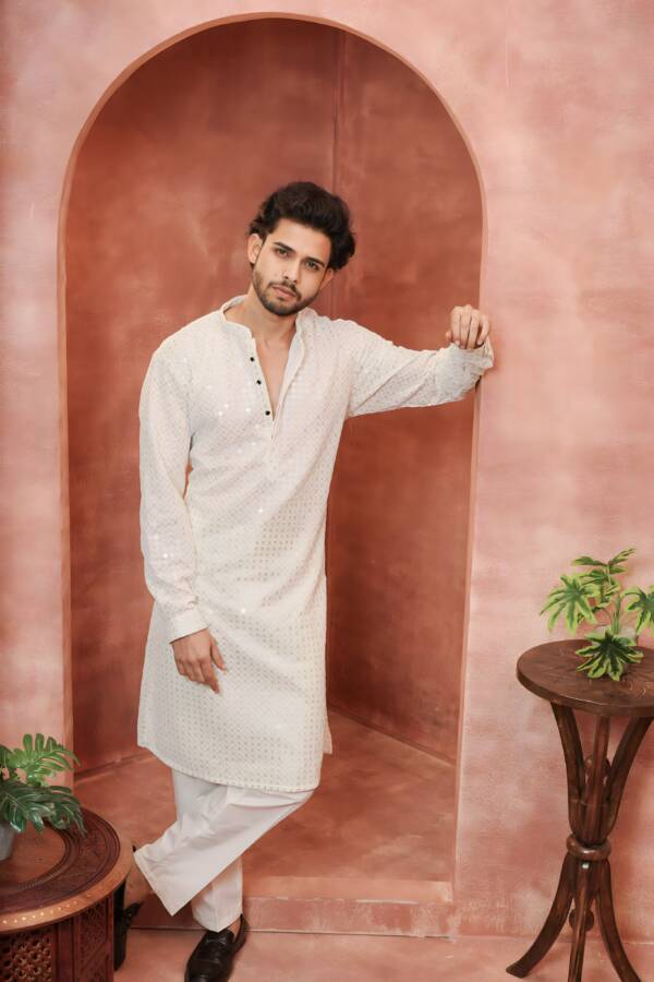 Designer Kurta Pajama - Image 3
