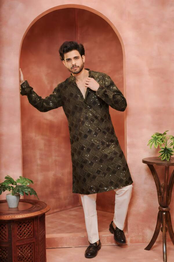 Designer Kurta Pajama - Image 3